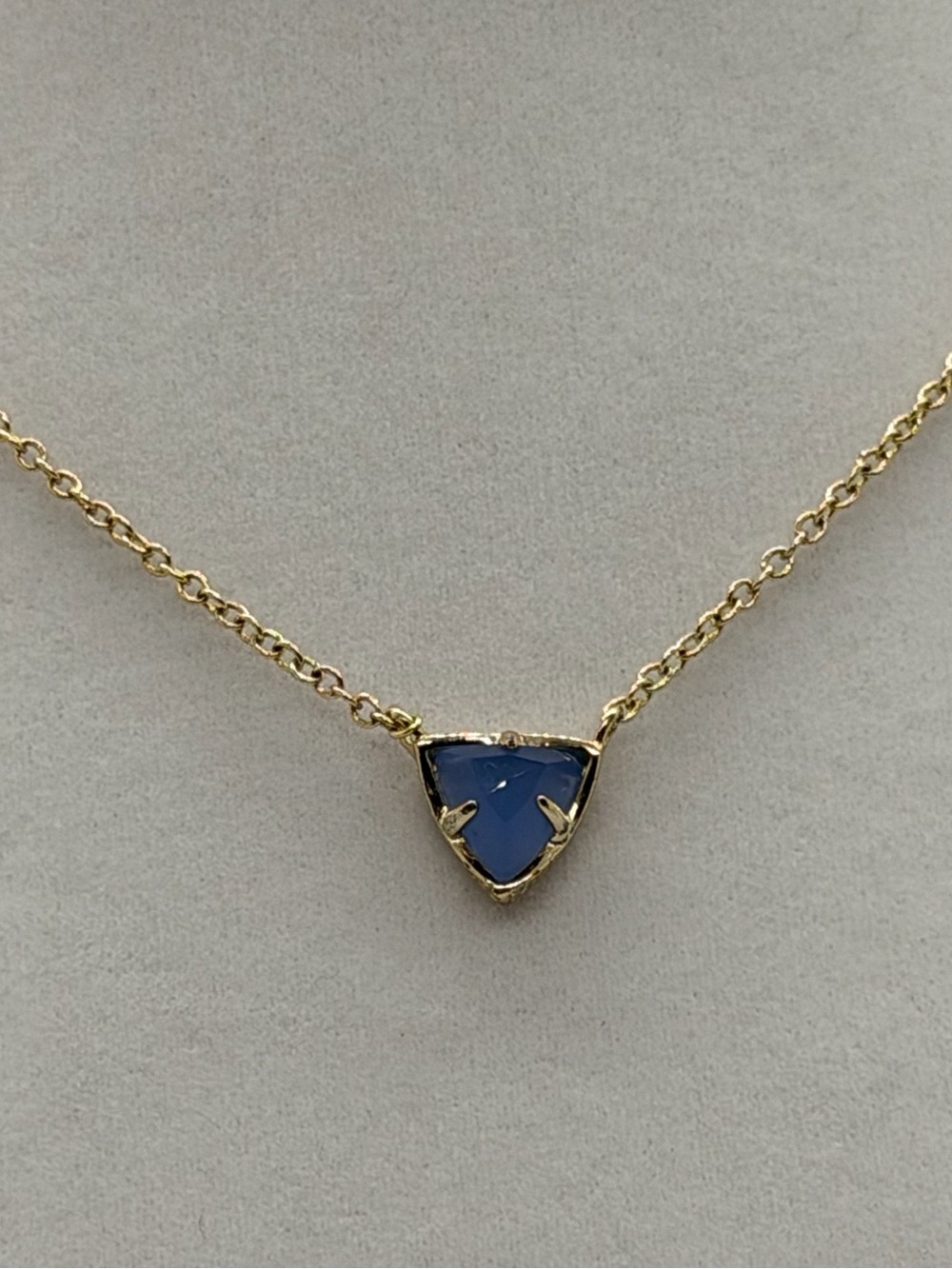 Kendra Scott Gold Perry Blue Stone Necklace